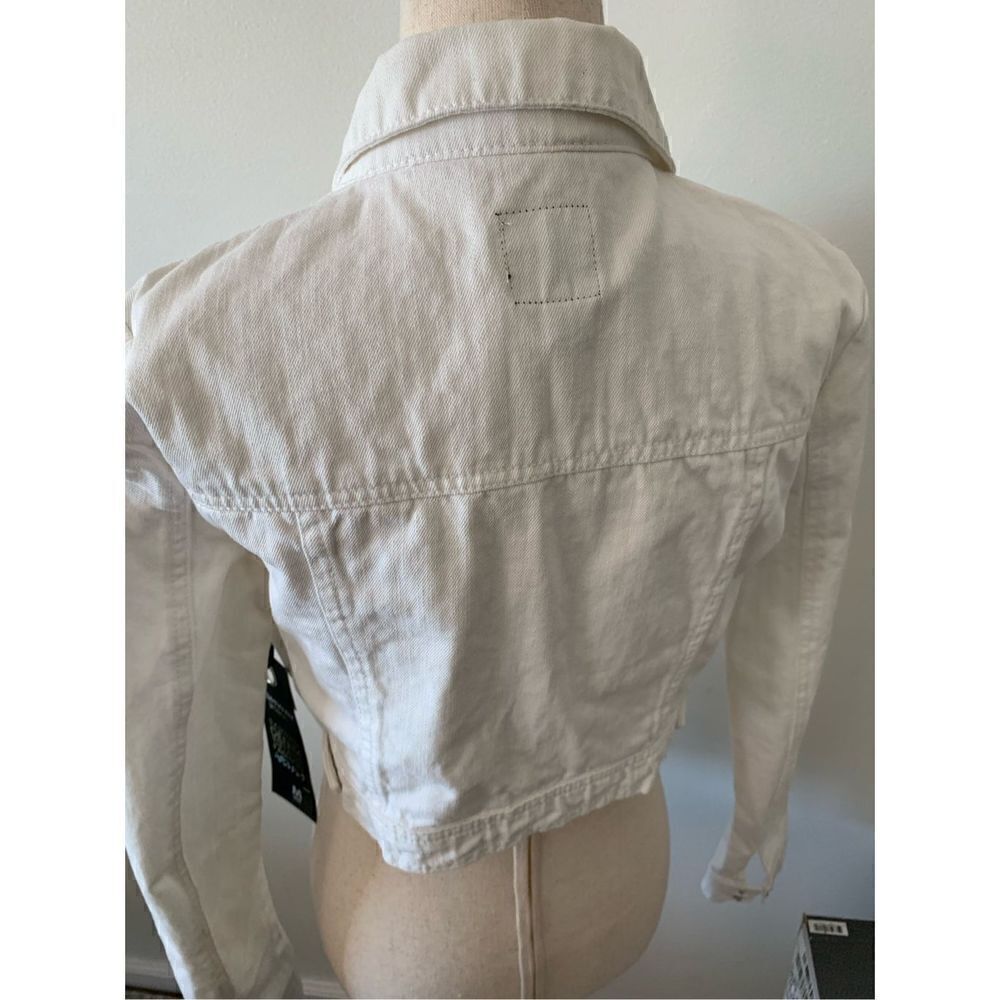 Highway jeans white cropped jacket size medium - Picture 3 of 5